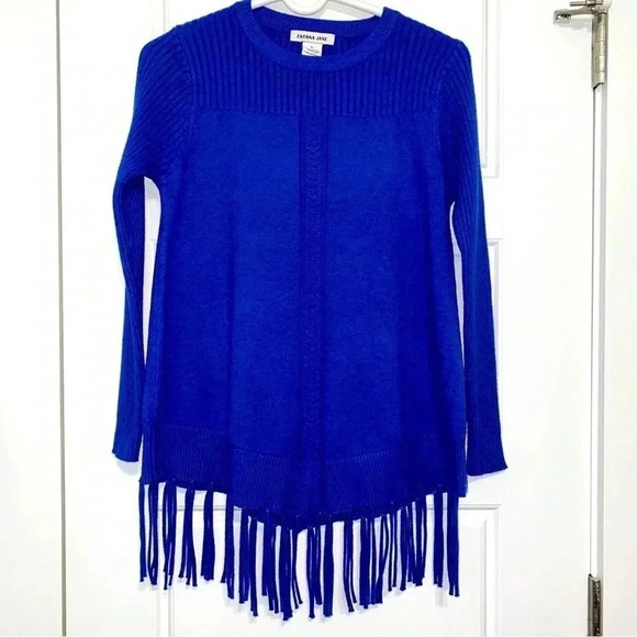 ESTRNA Jane Rayon & Polyester Long Sleeve Sweater Size L Fits Like A Medium - Picture 2 of 8